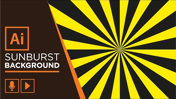 How to Draw a Sunburst Background in Adobe Illustrator | Quick Design tips