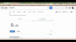 Google stopwatch