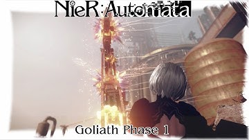 Nier Automata | Goliath Engels Phase 1 Boss Fight [gameplay]
