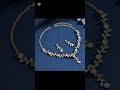 Women's Fashion Design Flower Necklace Earrings Jewelry Set Suitable for Wedding, #Party, #Festival