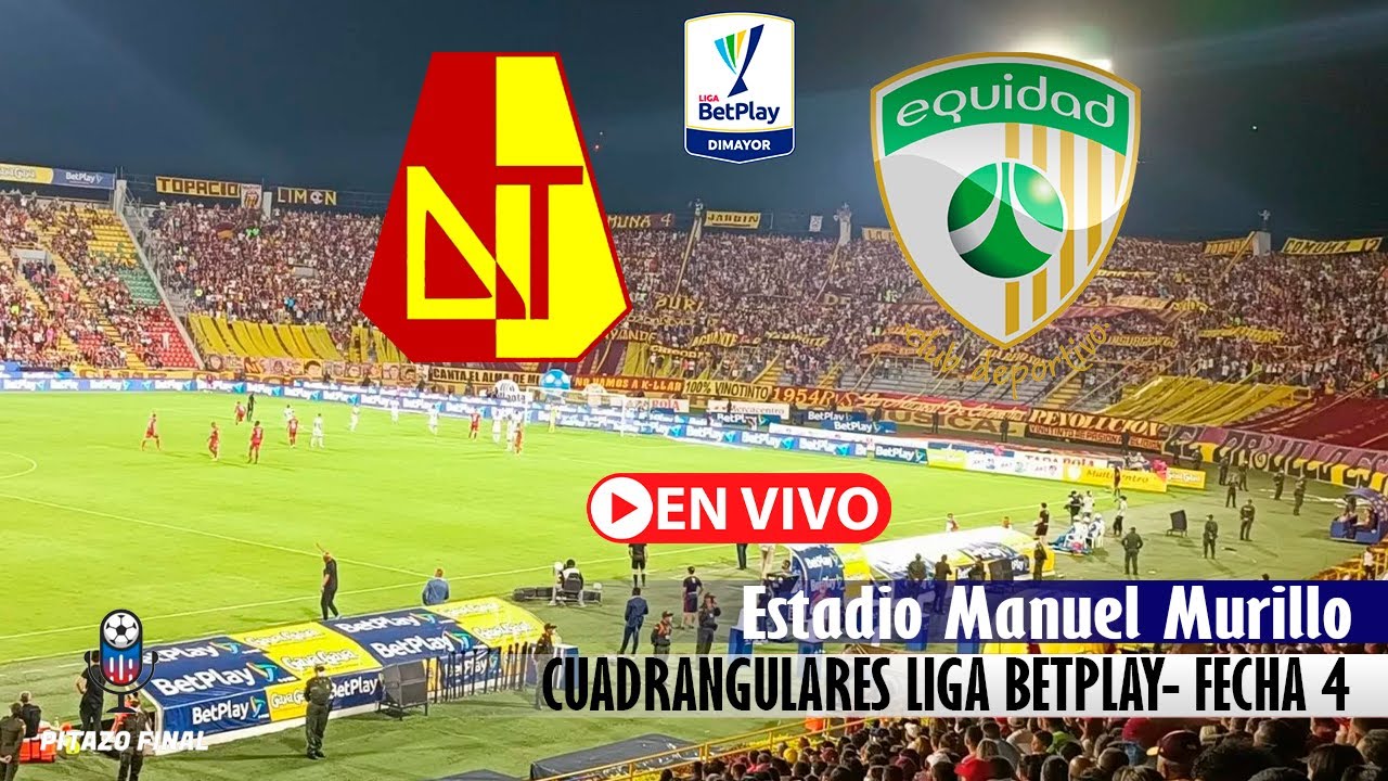 TOLIMA VS EQUIDAD En Vivo Hoy 🔴 Cuadrangulares Liga Betplay 2024 Fecha ...