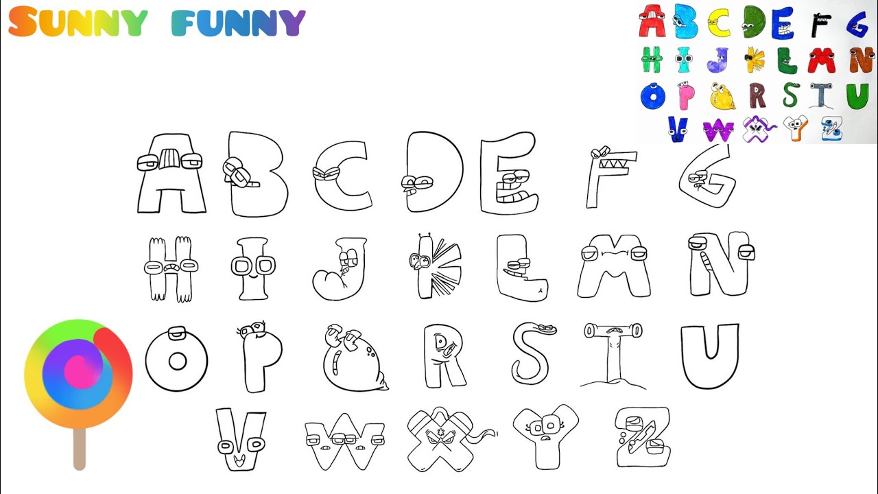 Discover the Magic of Alphabet Lore Coloring Pages