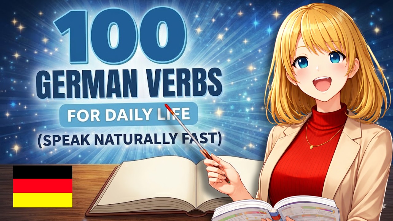 A1–A2 | 100 German Verbs for Daily Life (Speak Naturally Fast) - YouTube