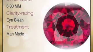 Chatham Created Ruby Round Cut 6.00mm Grade GEM - africagems.com Net Worth