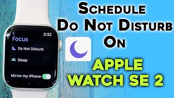 How To Schedule Do Not Disturb On Apple Watch ⌚🔥  #applewatchse2 #wearholic