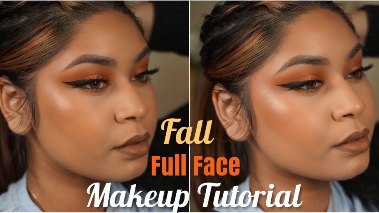 Fall Full Face Makeup Tutorial! - YouTube