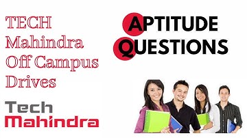 Tech Mahindra Aptitude Questions with Answers (2021) - 30 Questions to Practice - By Mohit Jain