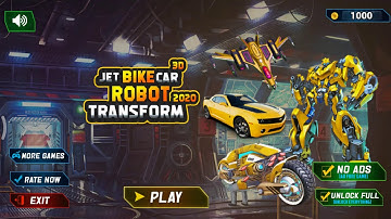 Bumblebee Multiple Transformation : Jet Bike Robot Car Game 2020 -- Android Gameplay 😀🤘