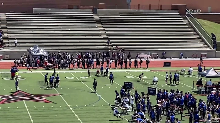 Freshman WR Deon Franklin 3 cone  7.577