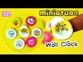 Miniature Wall Clock/Gudtama/Hello Kitty/Emoji/Donut Easy DIY Dollhouse