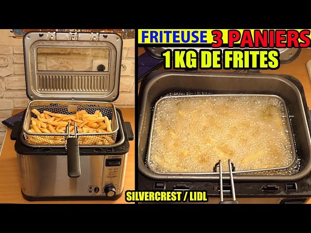 Friggitrice Fritteuse Deep 3 2000W Fryer LIDL SILVERCREST PANIERS - YouTube FRITEUSE