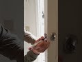 Trick for installing deadbolt lock perfectly!