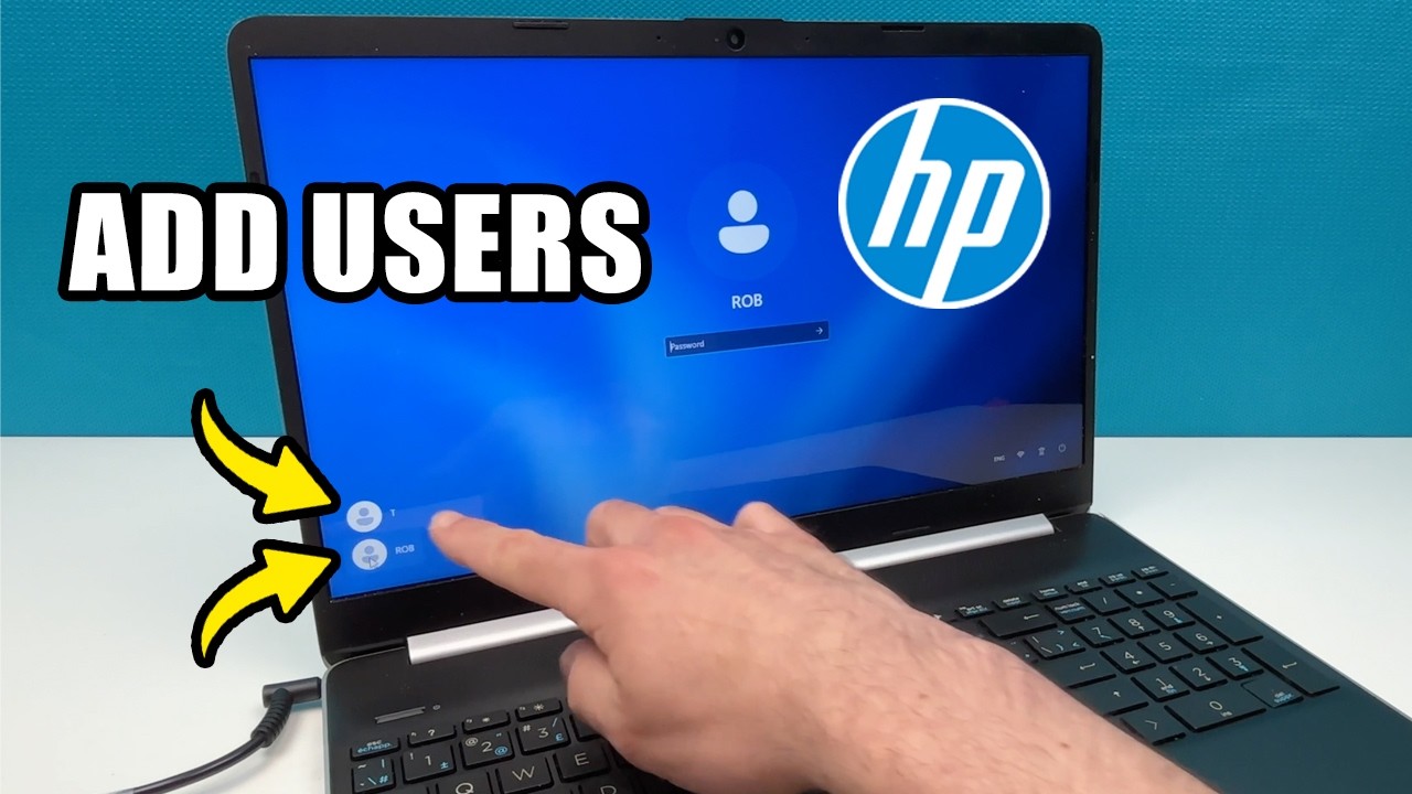 HP Laptop : How to Add New Users Profiles - YouTube