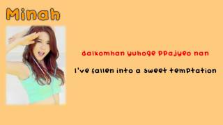 Girls Day - Darling Lyrics Rom Eng Coded