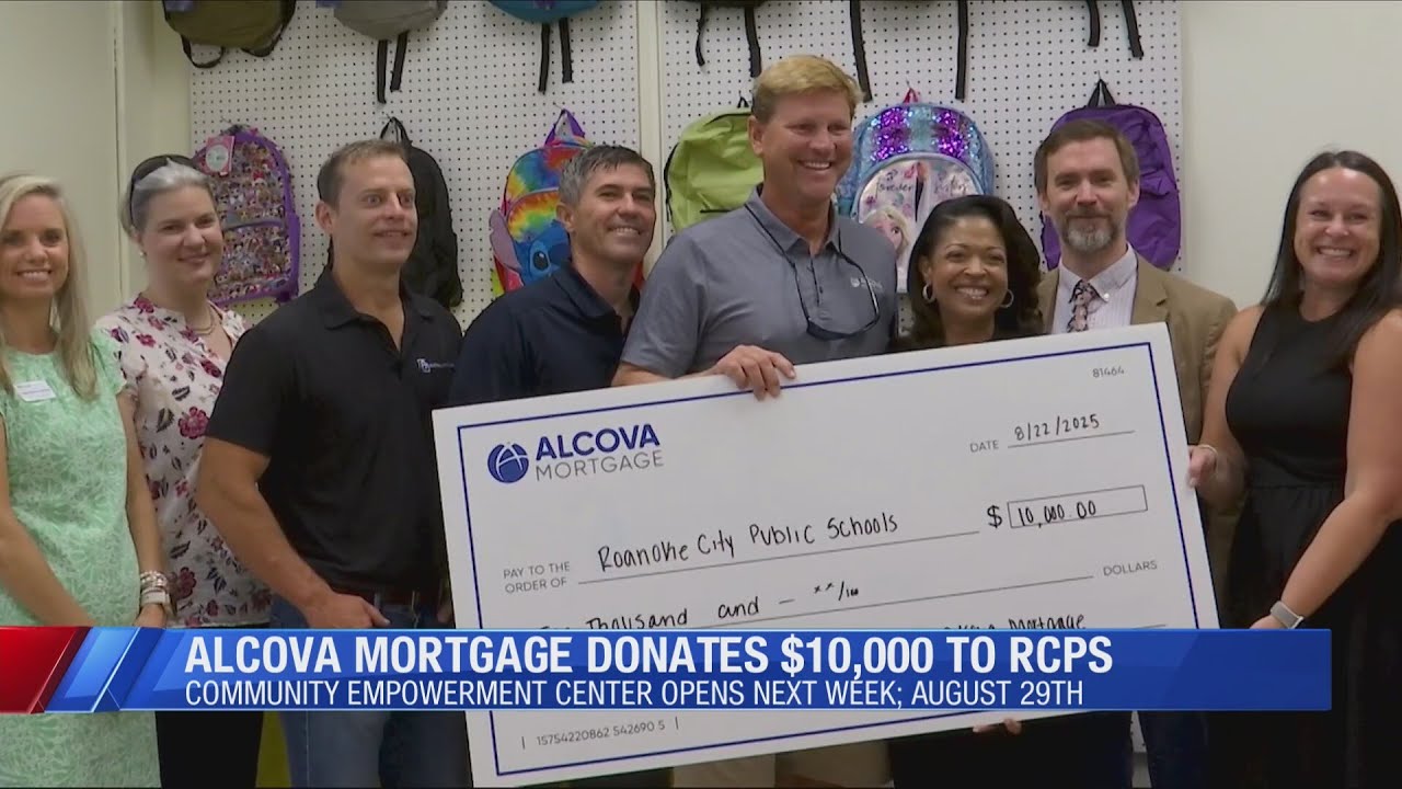 ALCOVA Mortgage donates $10K to the  RCPS Community Empowerment Center