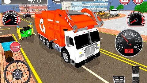 Garbage Trash Dump Truck Driving - Android IOS gameplay walkthrough