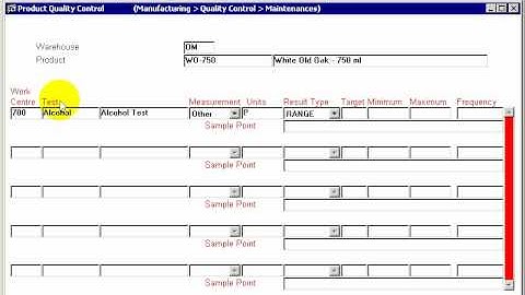 DYNAMIC 3i Free Edition ERP tutorials - product quality control