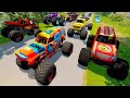 Big and Small Cars vs Portal Monster Truck Madness Long Jumps and Crashes - BeamNG.drive