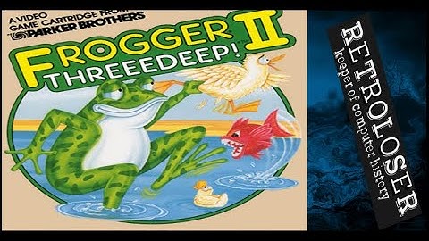 Frogger 2 The Three Deep, coleco colecovision, 4k