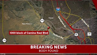 Body found near Border Wall in Sunland Park