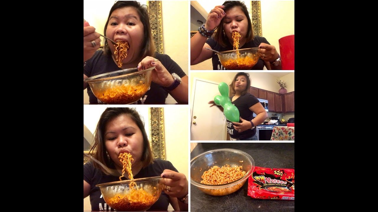 hotmail Spicy Noodle Challenge and 🎈 Popped
