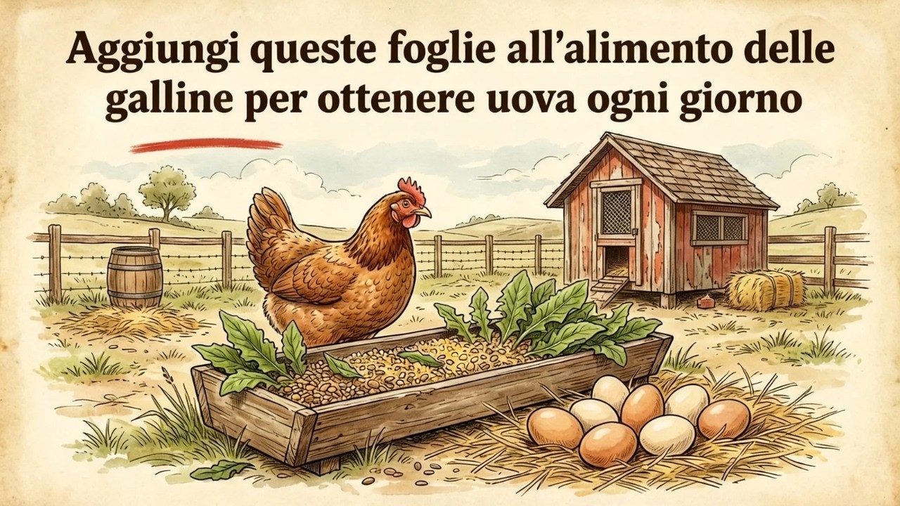 Questa semplice foglia fa impennare la produzione di uova! Il trucco che nessuno racconta