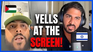 Palestinian Has Mental BREAKDOWN When Fact Checked!