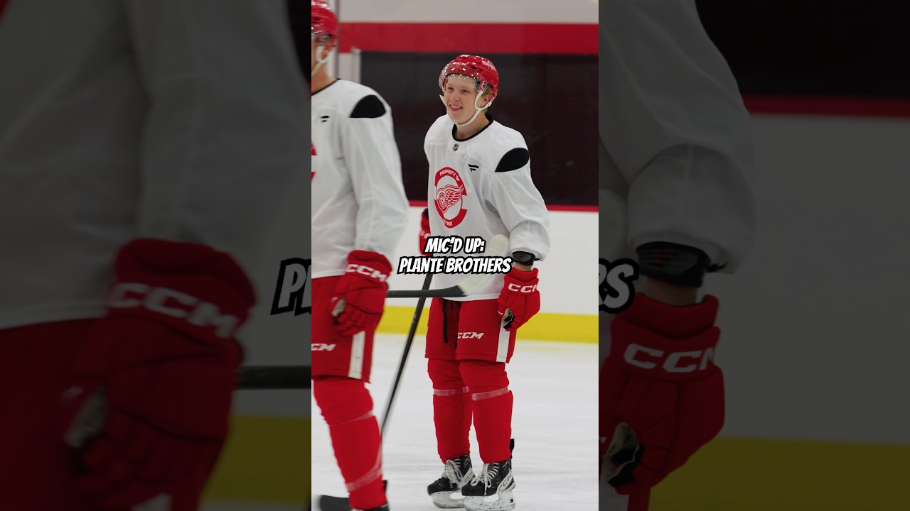 MIC’D UP: Brothers Max & Victor Plante on the mic at Red Wings Development Camp