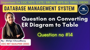 🧑‍💻 Solving Question on  ER Diagram To Tables Conversion - Quick And Easy! | Question #14 | #dbms