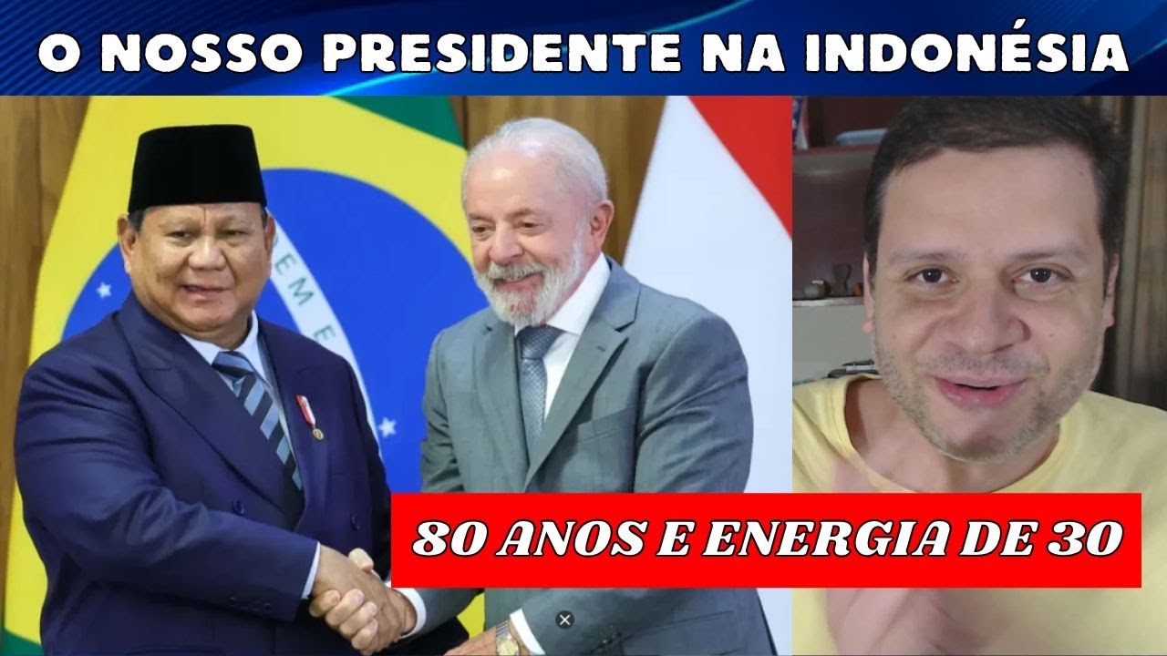 O nosso PRESIDENTE LULA na Indonésia / 80 anos com energia de 30