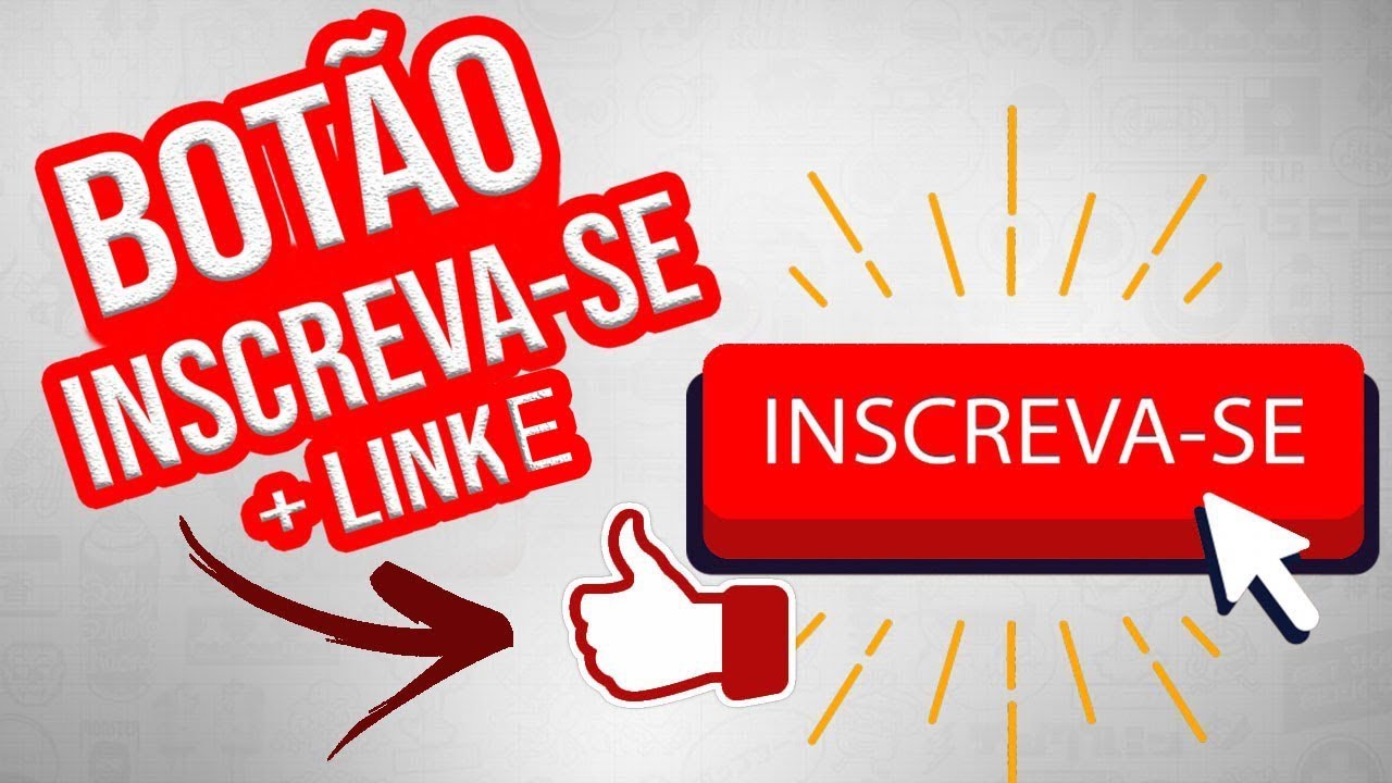 Como colocar BOTÃO INSCREVA-SE em seu vídeo 