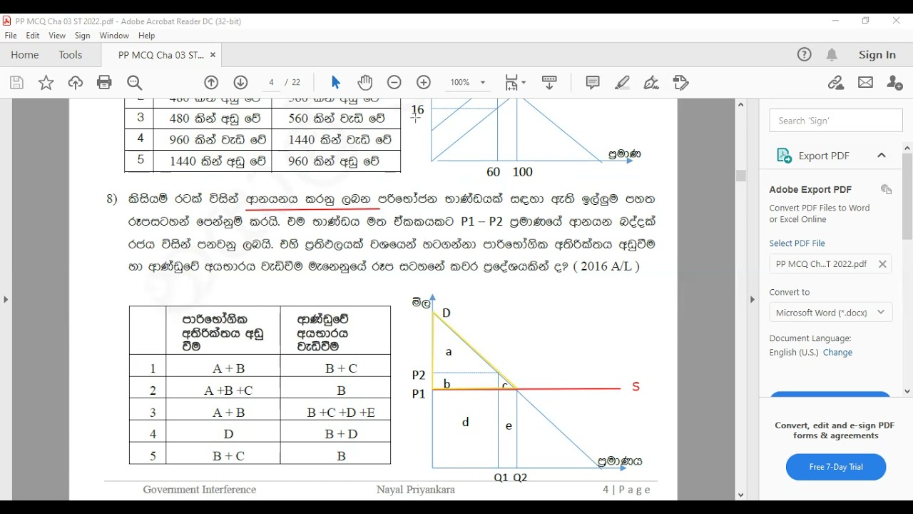 Econ Chapter 03 Past Paper 01 YouTube