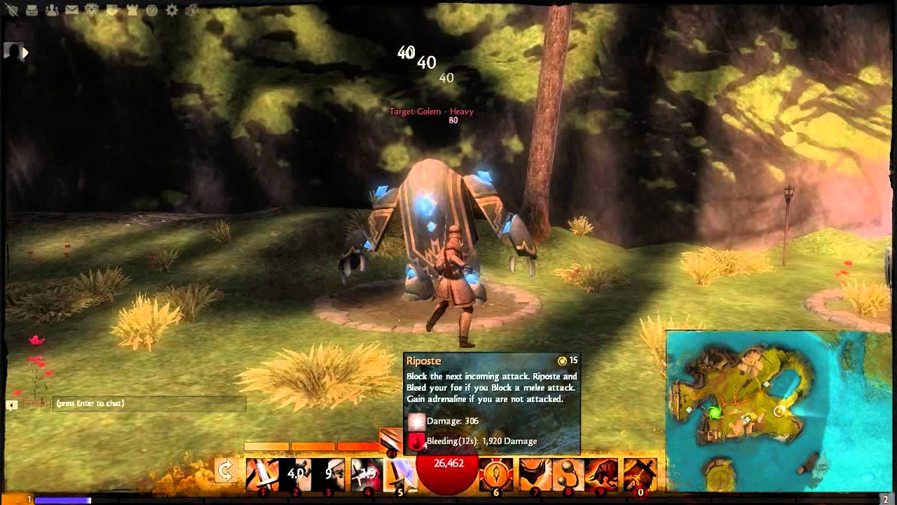 Guild Wars 2 Beta Warrior Sword And Sword Skills Burst Skill Youtube