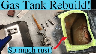 Gas Tank Surgery on the XJ600 Seca II - Metal Fabrication Rust Removal
