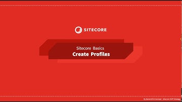 28 - Sitecore Basics Series - Create a new profile