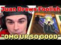 Foolish Reacts to His New Painting from Juan on QSMP 2 Minecraft