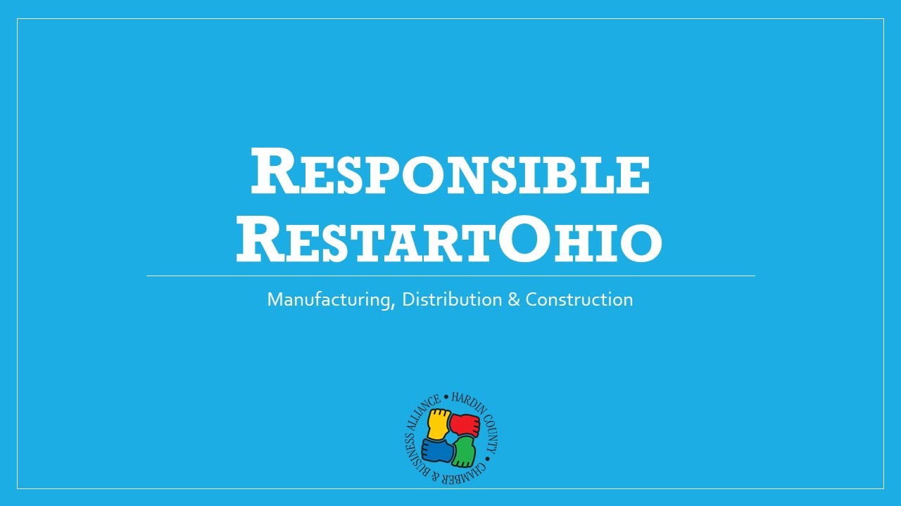 Responsible RestartOhio | Manufacturing, Distribution & Construction Sector