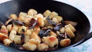 Potato Gnocchi with Sage Butter and Mushrooms