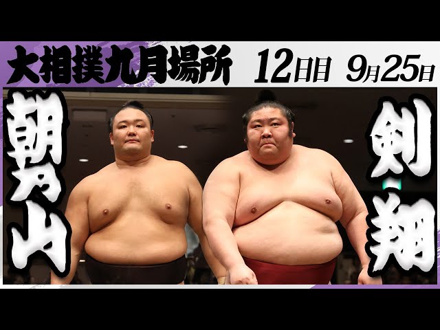 大相撲 朝乃山（高砂部屋）ー剣翔（追手風部屋）＜令和7年九月場所・12