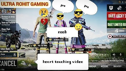 Noob to pro heart touching PUBG MOBILE TDM video (ULTRA ROHIT GAMING)