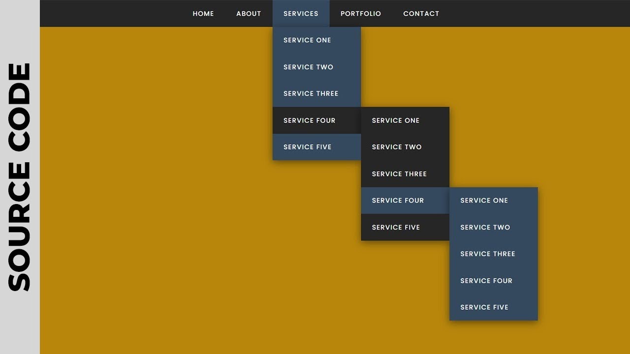 How to Create a Dropdown Menu in HTML and CSS | CSS Drop down Menu ...