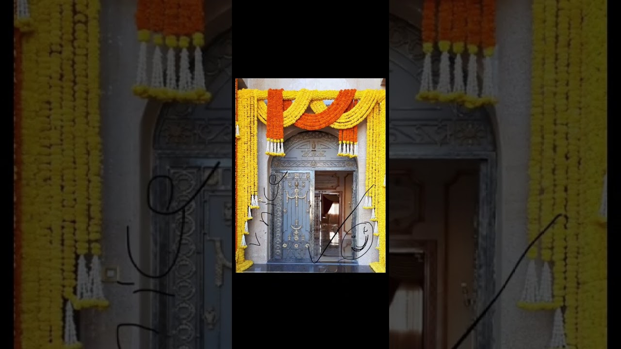 ✨Main Gate Decoration ideas for Diwali with Flowers ✨