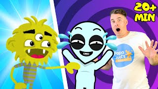 Baby Tickle Monster Song + More Spooky Songs by Papa Joels English