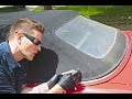 How to Clean Convertible Top & Restore "Yellow" Window"