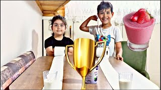 Zeynep Ve Mustafa Eren Meyveli̇ Yoğurt Yarişmasi Resimi