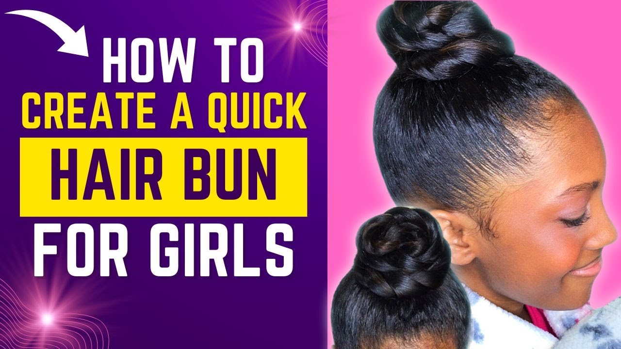 Quick And Easy Hair Bun Style For Girls Youtube