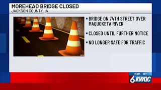Morehead Bridge in Jackson County closed until further notice, officials say
