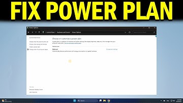 How To Fix Your Power Plan Information Isn