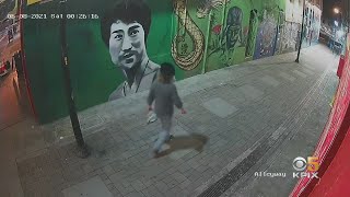 VIDEO: Surveillance Video Shows Man Defacing SF Mural Dedicated To Asian Culture