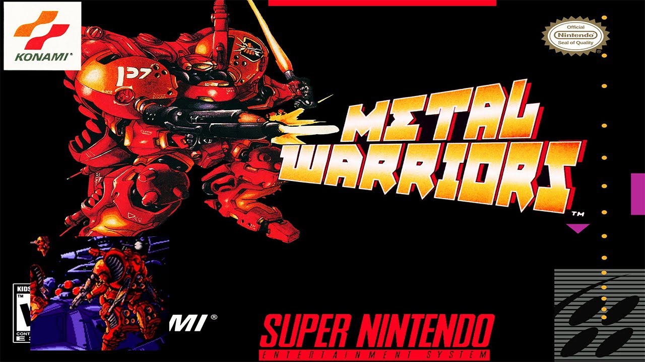 JOGO DE ROBÔ DO SUPER NINTENDO - METAL WARRIORS 